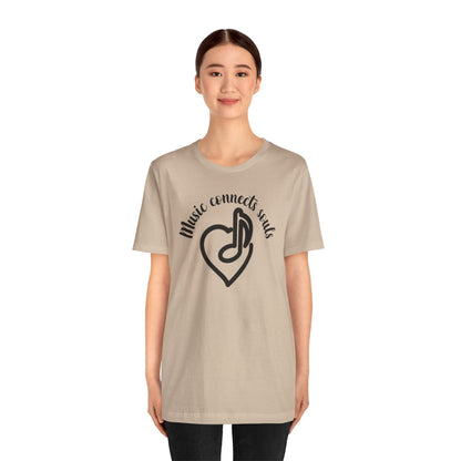 Music Connects Souls Unisex Tee - Express Delivery Available